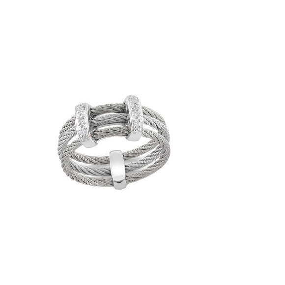 ALOR Jewelry Alor Classique 8k Stainless Steel Diamond Ring Poshmark